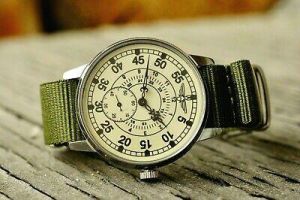 SOUVENIR ساعات يد رجالية واكسسوارات Pobeda Pilot Wings ZIM Men's Mechanical Wrist watch Soviet USSR MILITARY